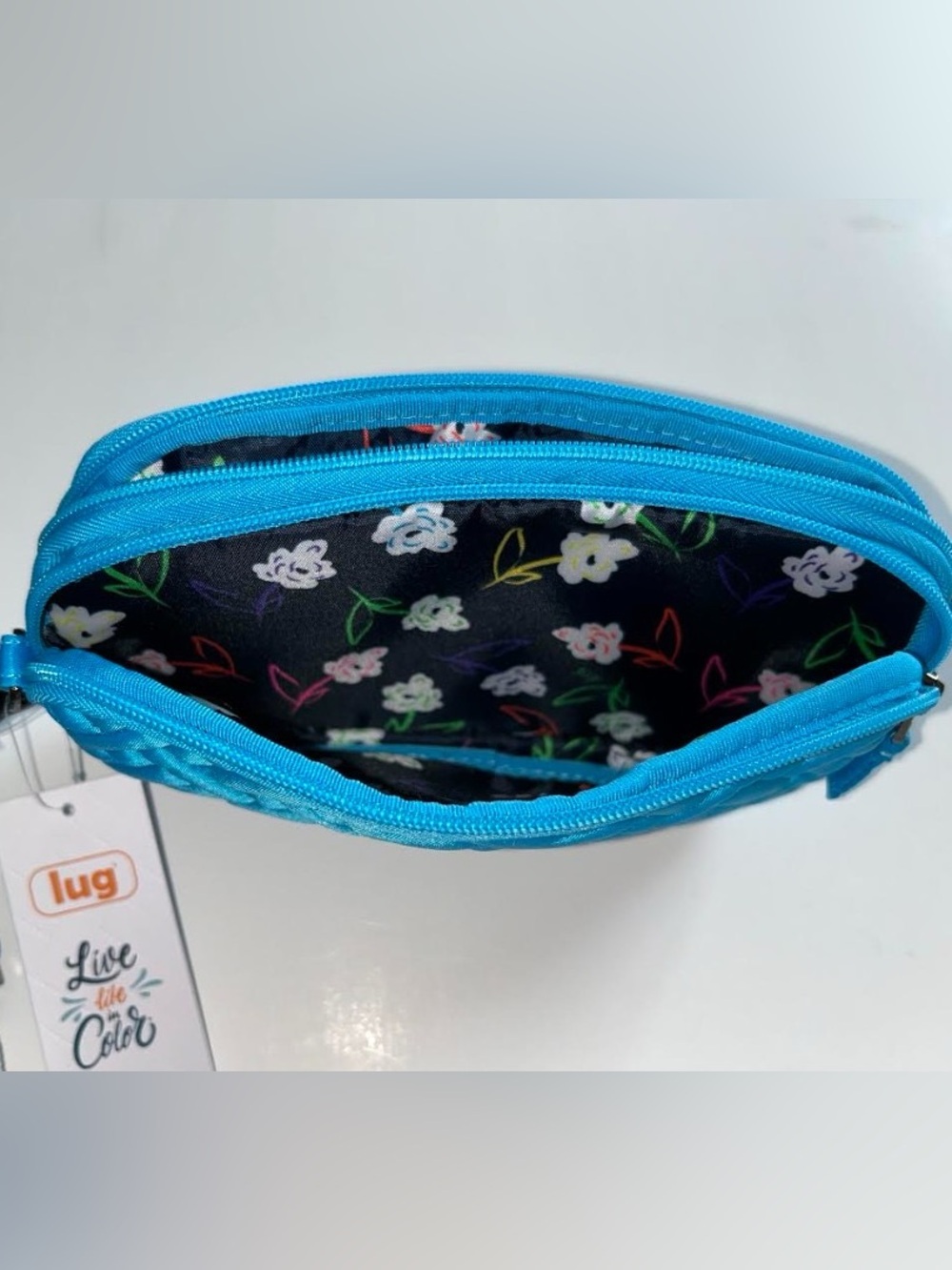 Lug Coupe XL Convertible Crossbody Bag Sky Blue Neon Belt Bag - Picture 7 of 7